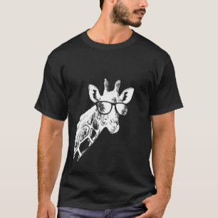 Giraffe Sonnenbrille Giraffe Liebe Ferientier fa T-Shirt