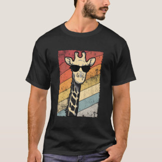 Giraffe-Sonnenbrille Tier T-Shirt