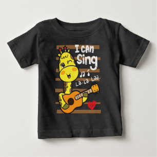 Giraffe spielt baby t-shirt