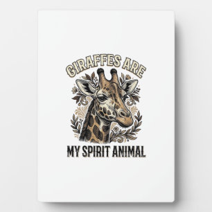 Giraffe Spirit Animal Vintage Gravur Shirt Desi Fotoplatte