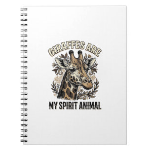 Giraffe Spirit Tier Vintage Gravur T-Shirt Desi Notizblock