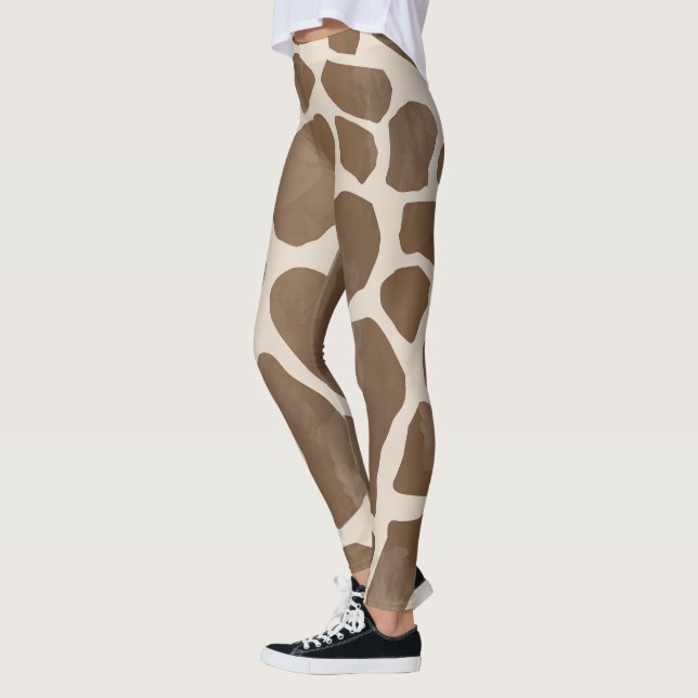 Giraffe Spots Druckmuster Leggings (Links)