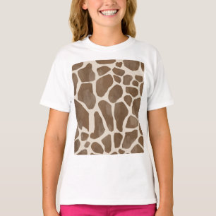 Giraffe Spots Druckmuster T-Shirt