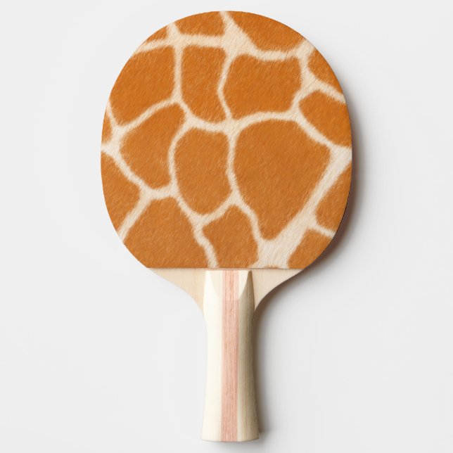 Giraffe Spots Exotic Animal Print Tischtennis Schläger (Vorderseite)