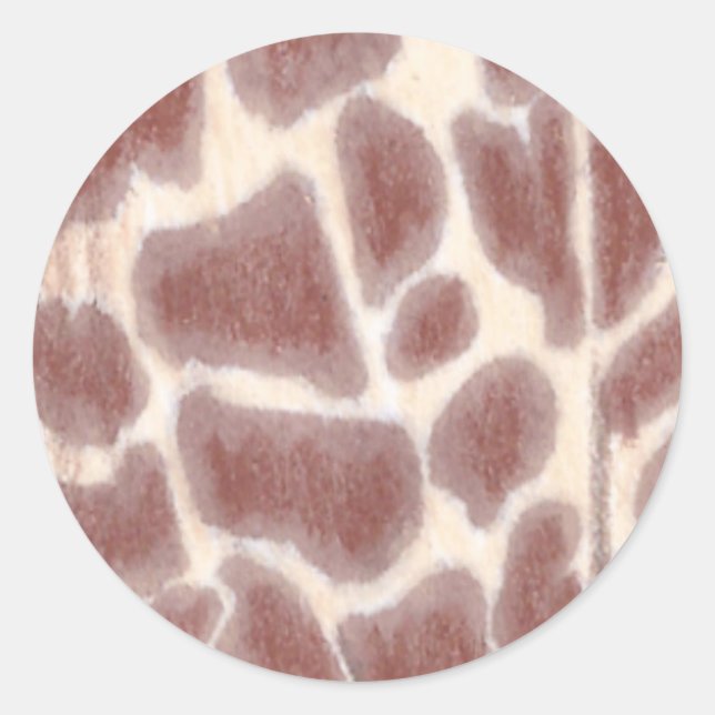 Giraffe Spots Muster benutzerdefinierte Sticker (Vorderseite)