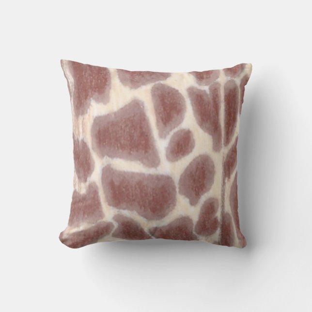 Giraffe-Spots Muster dekorative Kissen (Vorderseite)