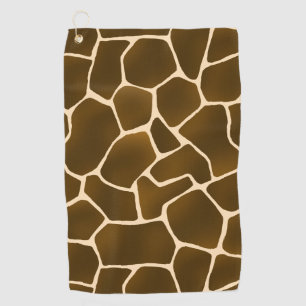 Giraffe Spots Wild Safari Tierhaut Print Golfhandtuch