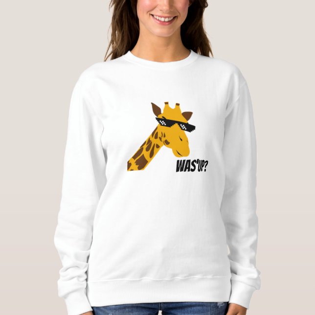 Giraffe-Sprichwort Sweatshirt (Vorderseite)