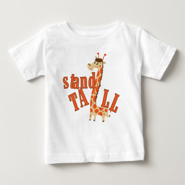 Giraffe Stand Tall Baby T-shirt (Vorderseite)