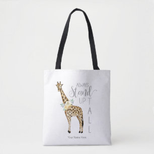 Giraffe steht immer hoch aufgerichtet moderne Wass