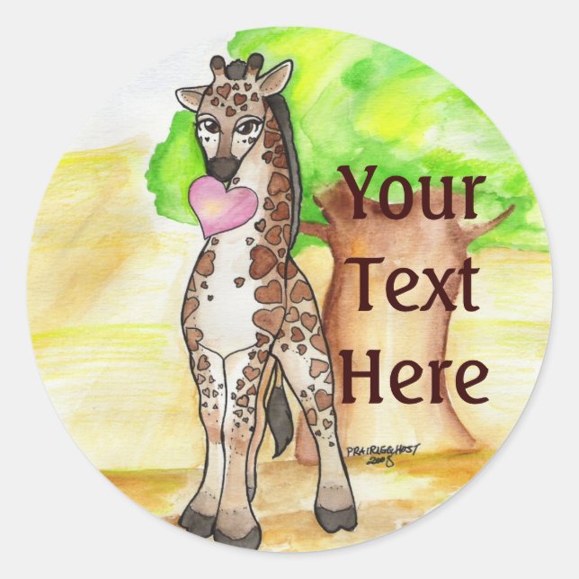 Giraffe Stickers (Vorderseite)
