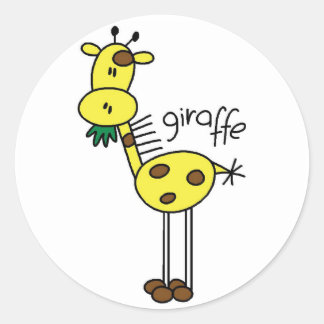 Giraffe Strichmännchen Sticker