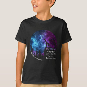 Giraffe Suicide Awareness Bleibe Starkes Giraffeng T-Shirt