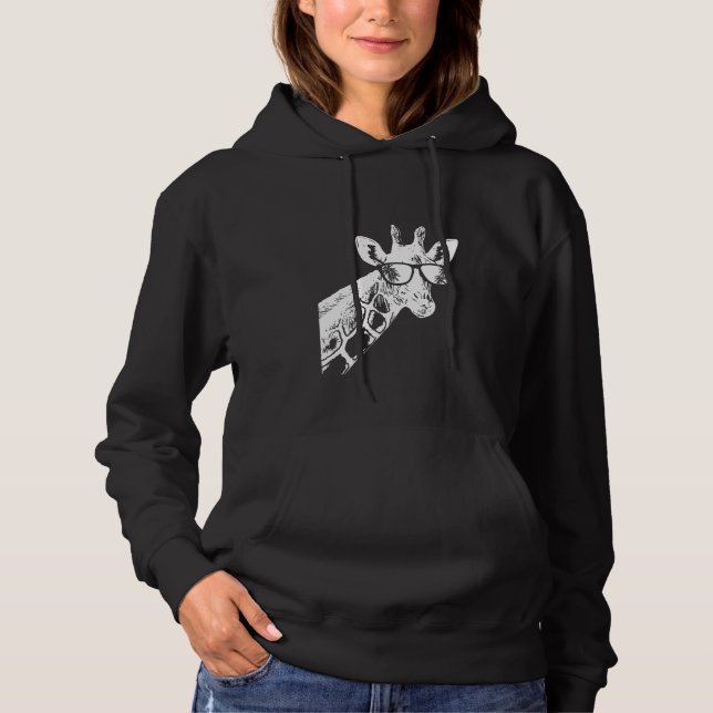 Giraffe sunglasses giraffe love vacation animal fa hoodie (Vorderseite)