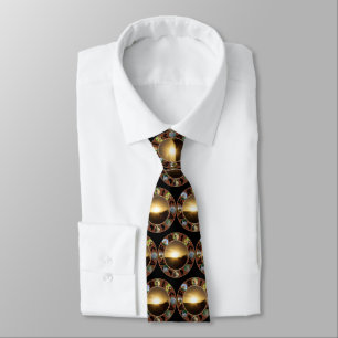 Giraffe Sunset Africa Circle Neck Tie Krawatte