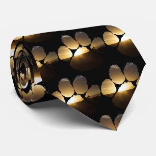 Giraffe Sunset Footprint Neck Tie Krawatte