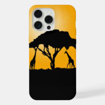 Giraffe Sunset Phone Case