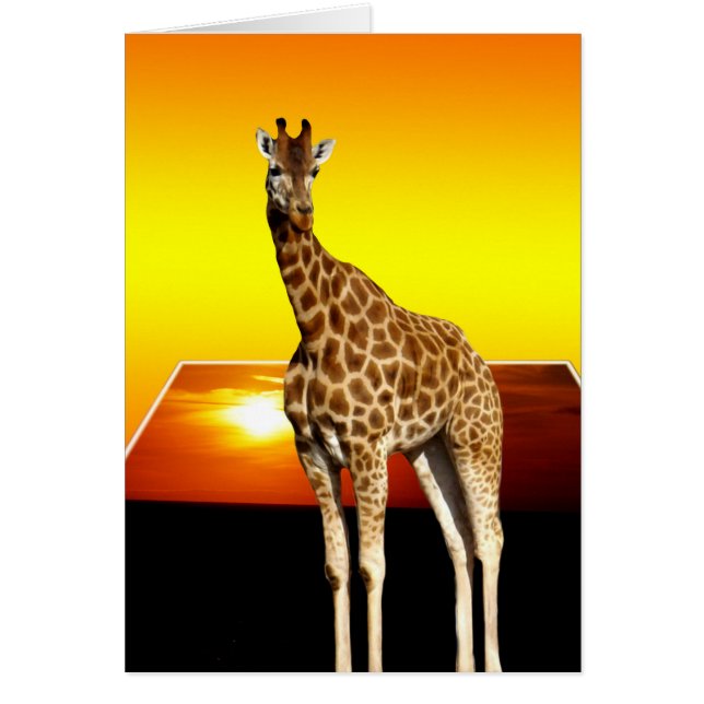 Giraffe Sunshine Popout Art, (Vorne)