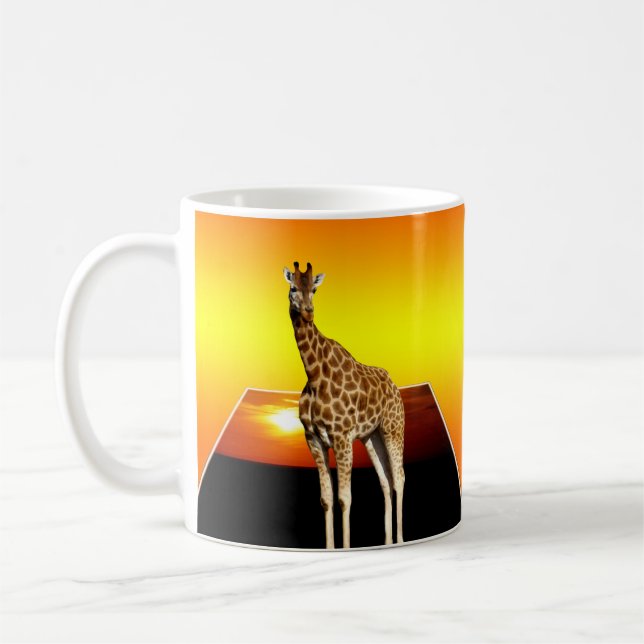 Giraffe Sunshine Popout Art, Tasse (Links)