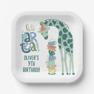Giraffe Tee Party Kindergeburtstag Party Pappteller