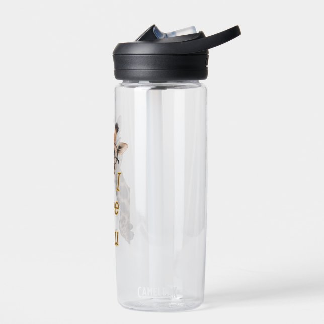 Giraffe.Text.Ich sehe dich Trinkflasche (Links)