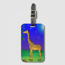 Giraffe Themed Gepäckmarke