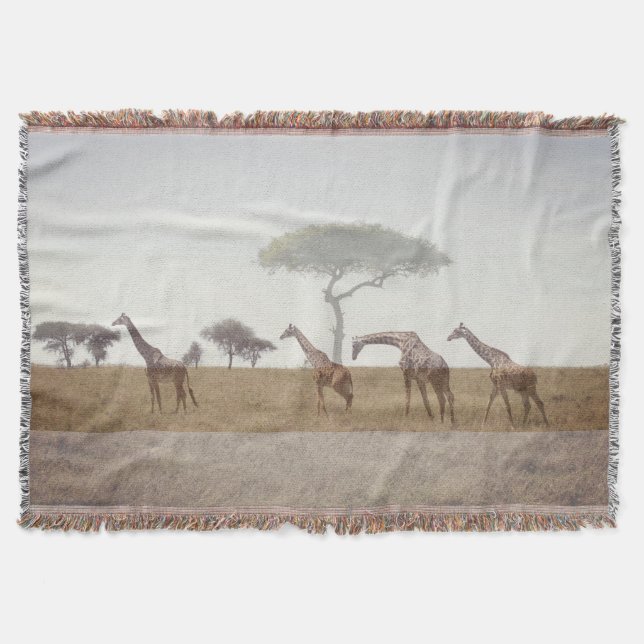 Giraffe Throw Blanket Decke (Vorderseite)