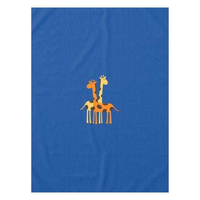 Giraffe tief blau tischdecke (Vorderseite)