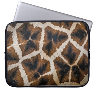 Giraffe Tier Fell Haut Textur wild Leder Muster Laptopschutzhülle