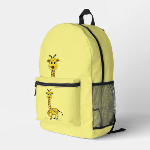 Giraffe Tier Kinder Süß Zurück zur Schule Bedruckter Rucksack