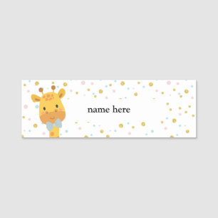 Giraffe, Tier Namensschild