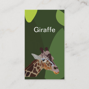 Giraffe Tierdarstellung Visitenkarte