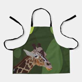 Giraffe Tierillustration Kinder Schürze
