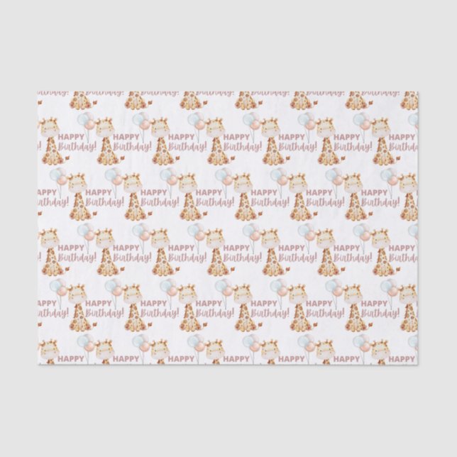Giraffe Tissue Paper Seidenpapier (Vorderseite)