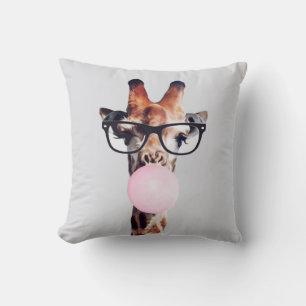 GIRAFFE TRAING GLASSES BLUTEN EIN PINKBUBBLE GUM KISSEN