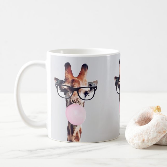 GIRAFFE TRAINGGLASSEN KAFFEE TASSE (Mit Donut)
