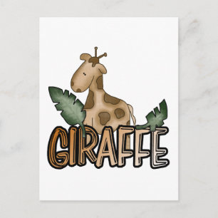 Giraffe Tshirts und Geschenke Postkarte