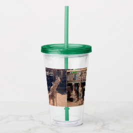 Giraffe Tumbler Acryltrinkbecher
