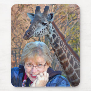 Giraffe und Jean Mousepad
