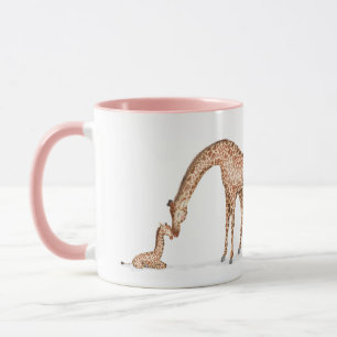 Giraffe und Kalb "Beste Mutter aller Zeiten" Tasse
