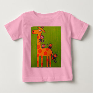 Giraffe und krummer Tour Baby T-shirt