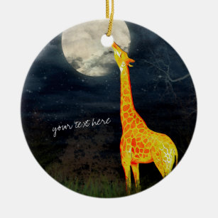 Giraffe und Mond   Dekoration nach Maß
