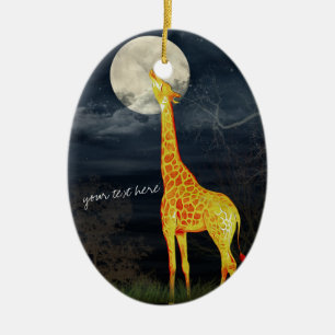 Giraffe und Mond   Dekoration nach Maß