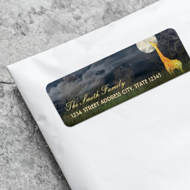 Giraffe und Mond | Zollrechtliche Rücksendeadresse (Von Creator hochgeladen)