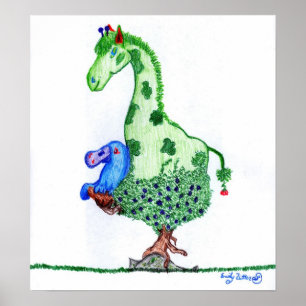 Giraffe und Platypus Poster