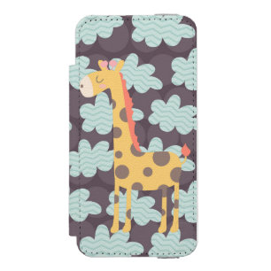 Giraffe und Wolken Incipio Watson™ iPhone 5 Geldbörsen Hülle