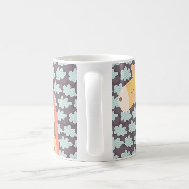 Giraffe und Wolken Tasse (Henkel)