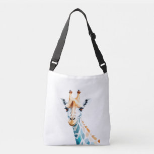Giraffe Vector Art mit lebhaften Farben Tragetaschen Mit Langen Trägern
