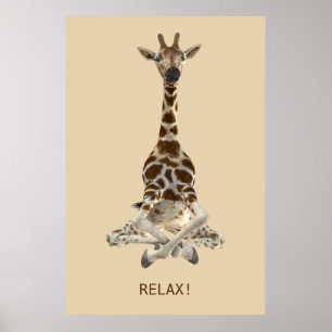 Giraffe vermitteln poster