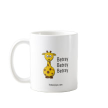 Giraffe verraten Tasse